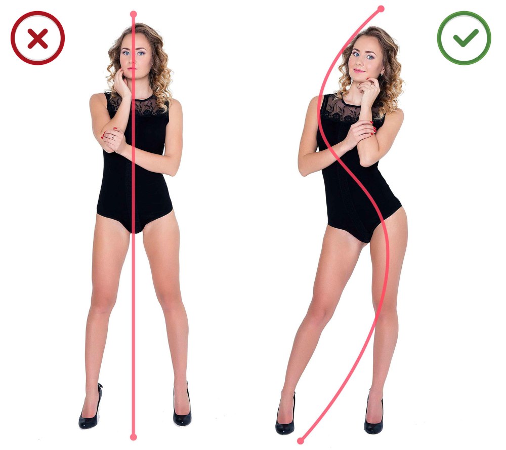 Ошибки при позировании стоя