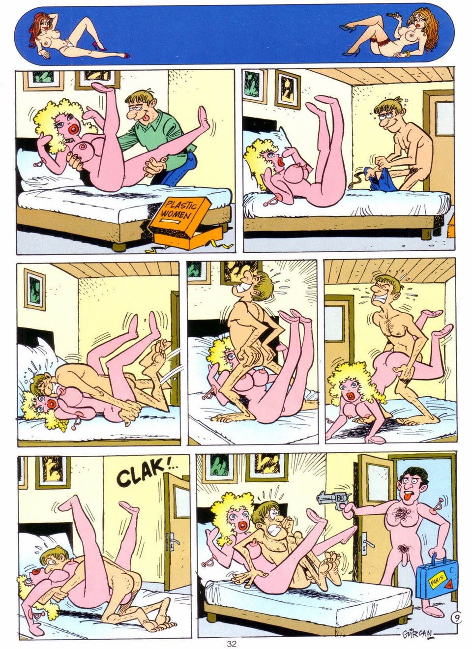 Nude comic strips