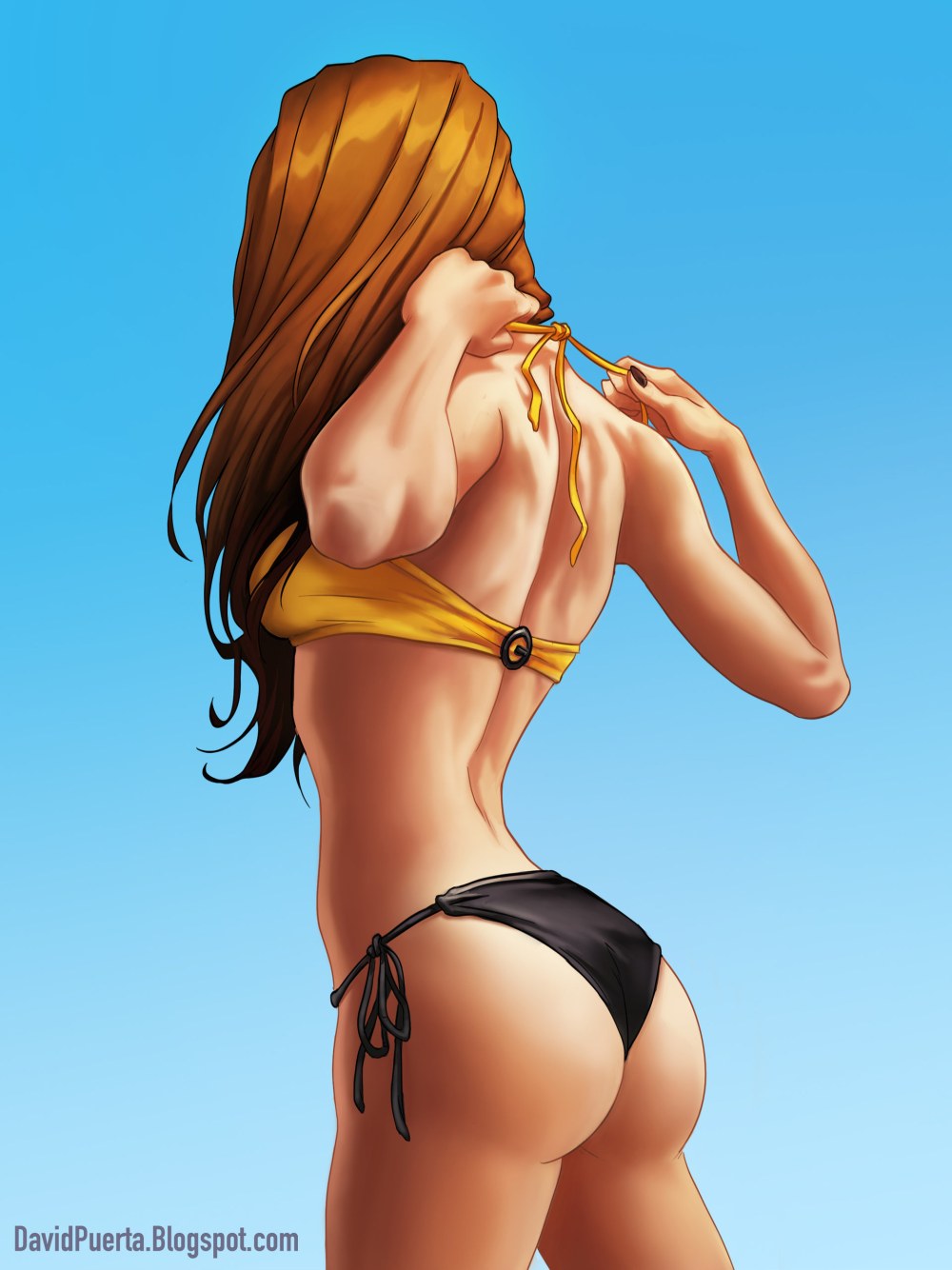 Мультяшные девушки в купальниках