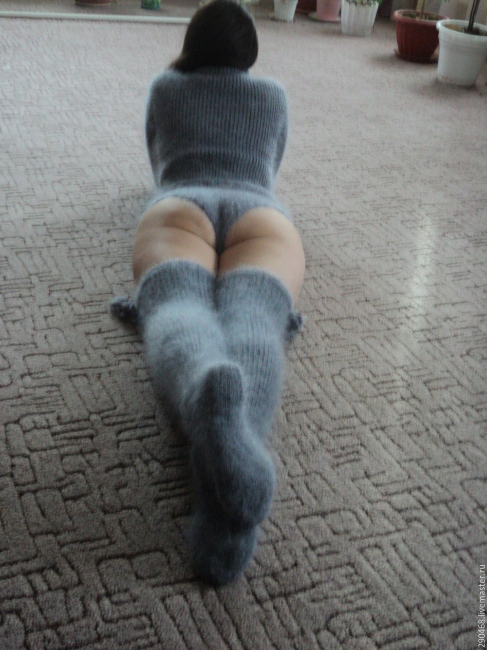 Плед пуховый платок