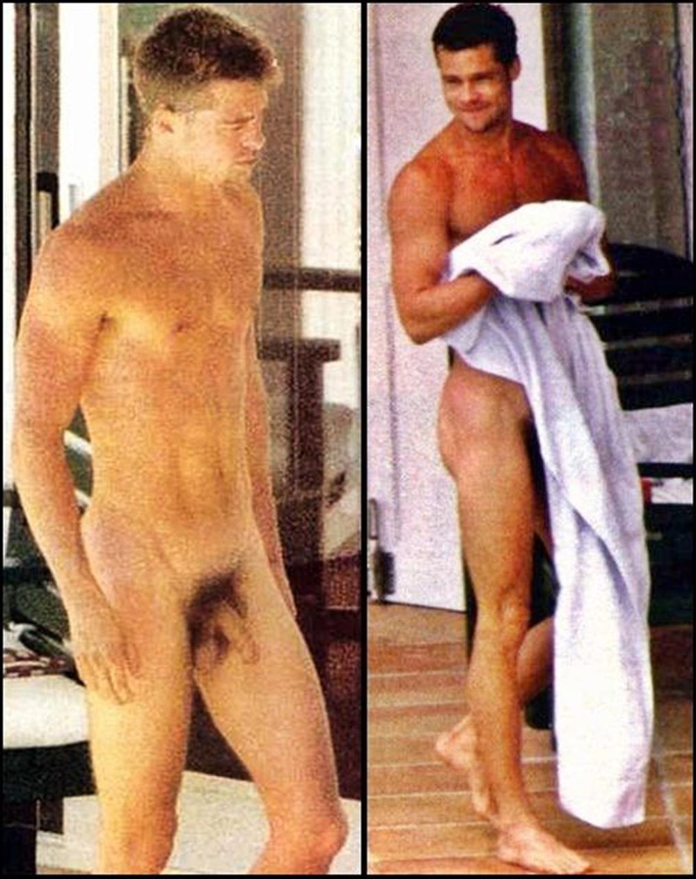 Молодой и голый Брэд Питт Brad Pitt.