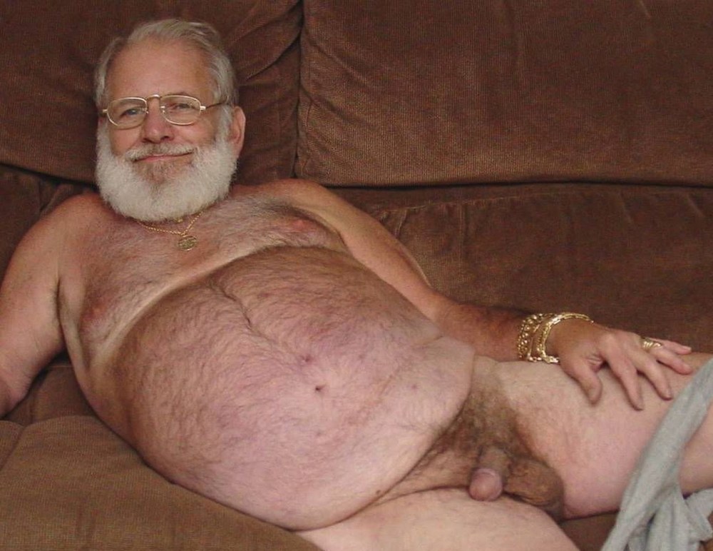 Толстый голый волосатый Grandad naked