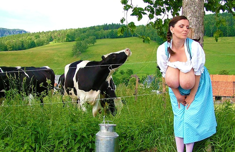 Сисястые доярки на сеновале