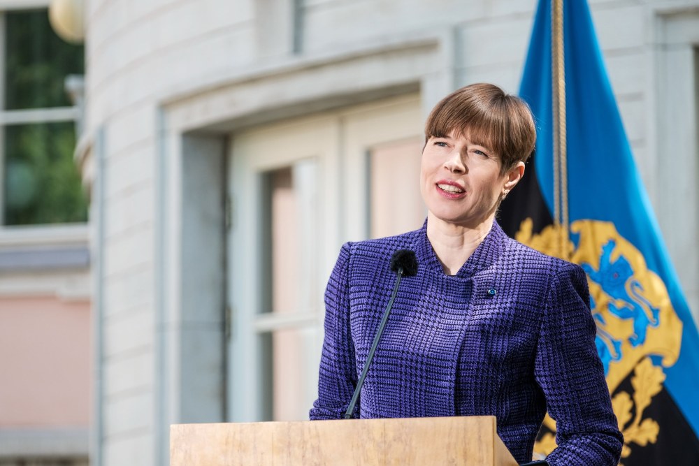 Президент Эстонии Керсти Кальюлайд в молодости