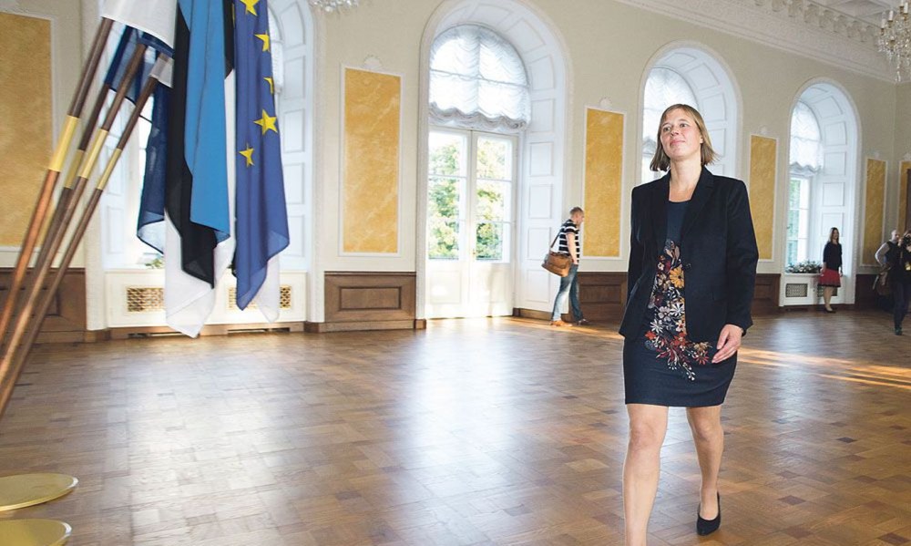 Президент Эстонии Керсти Кальюлайд сын