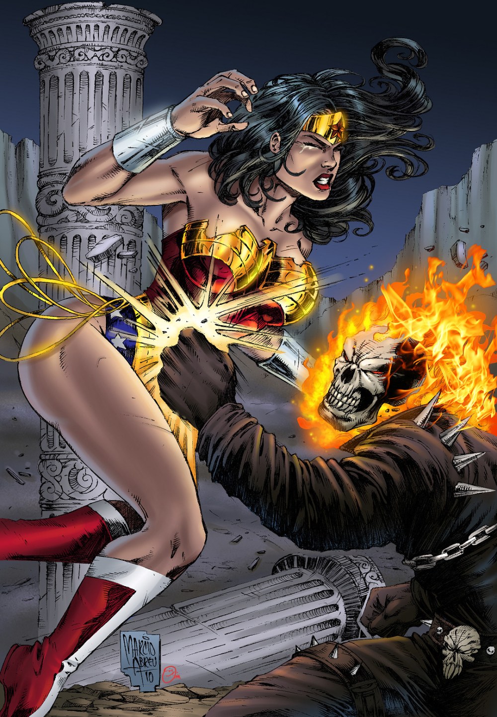 Чудо женщина и Призрачный гонщик