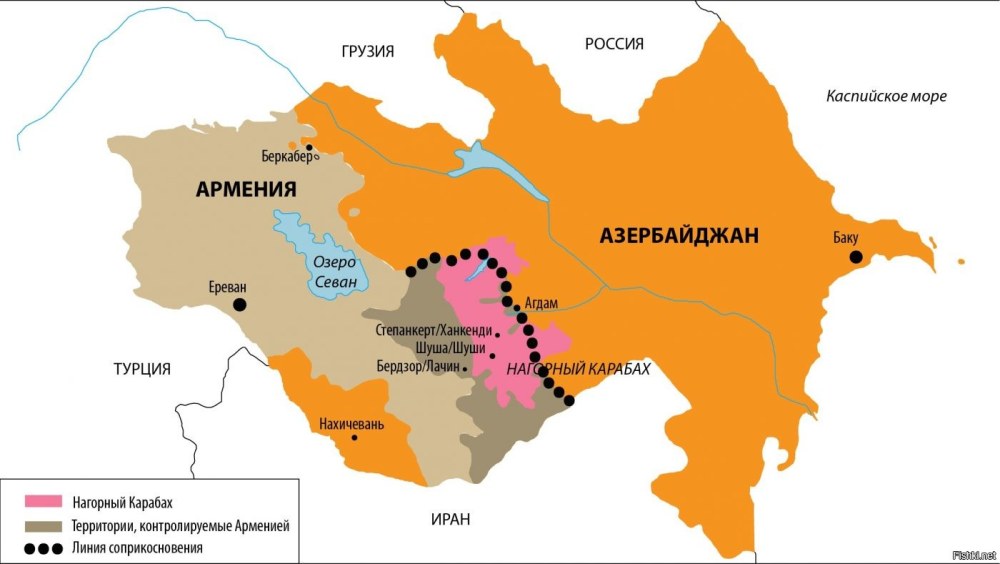 Азербайджан на карте мира