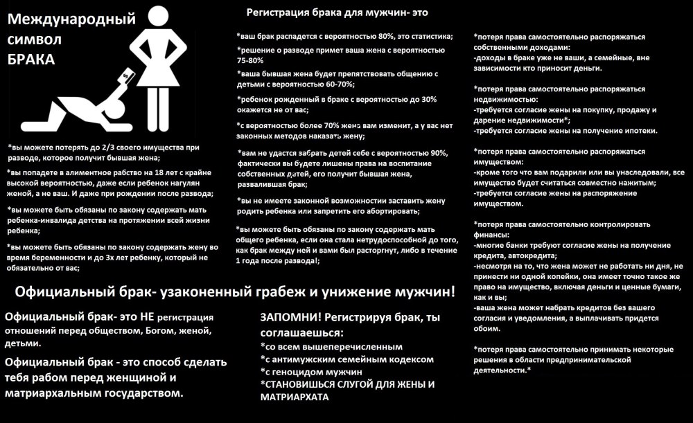 Памятка мужчинам