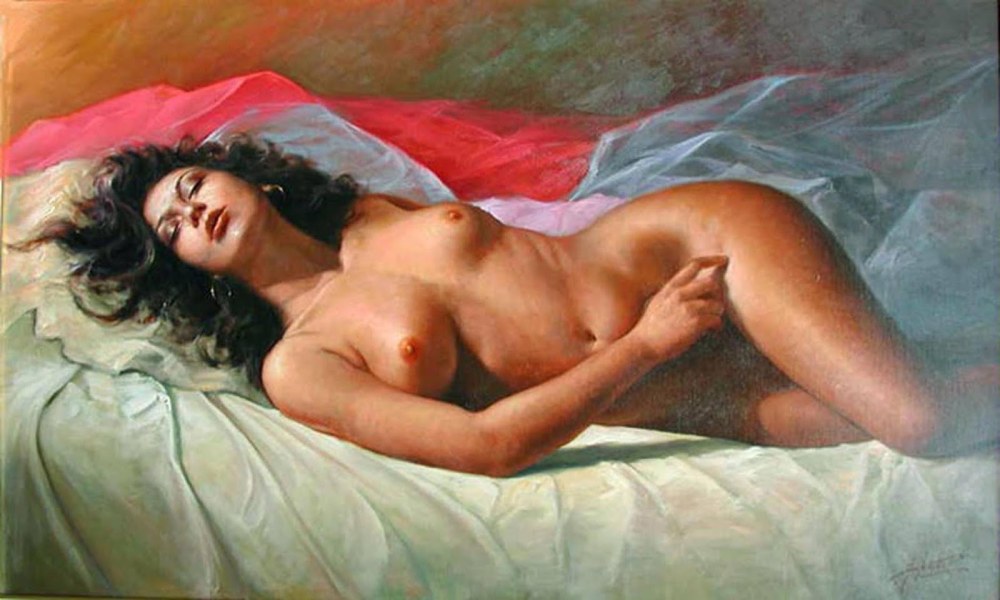 Художник Aleah Chapin картины голые женщины