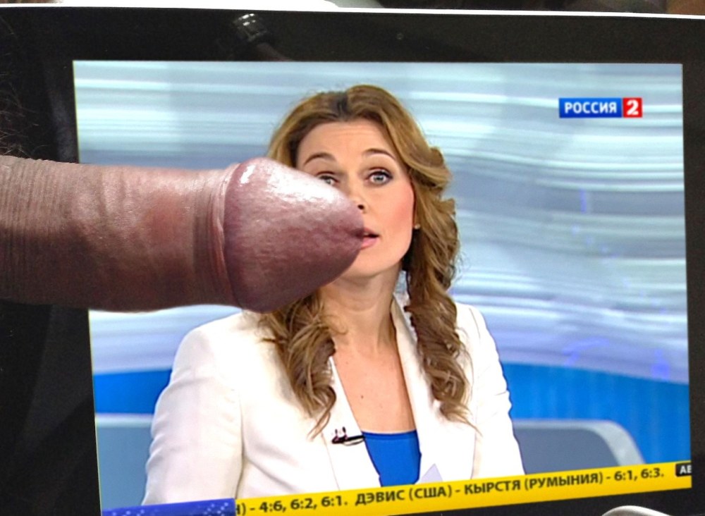 Телеведущая Дрочка на ведущих
