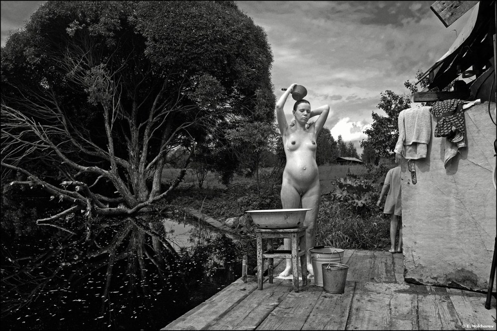 Деревня купаются голыми ретро