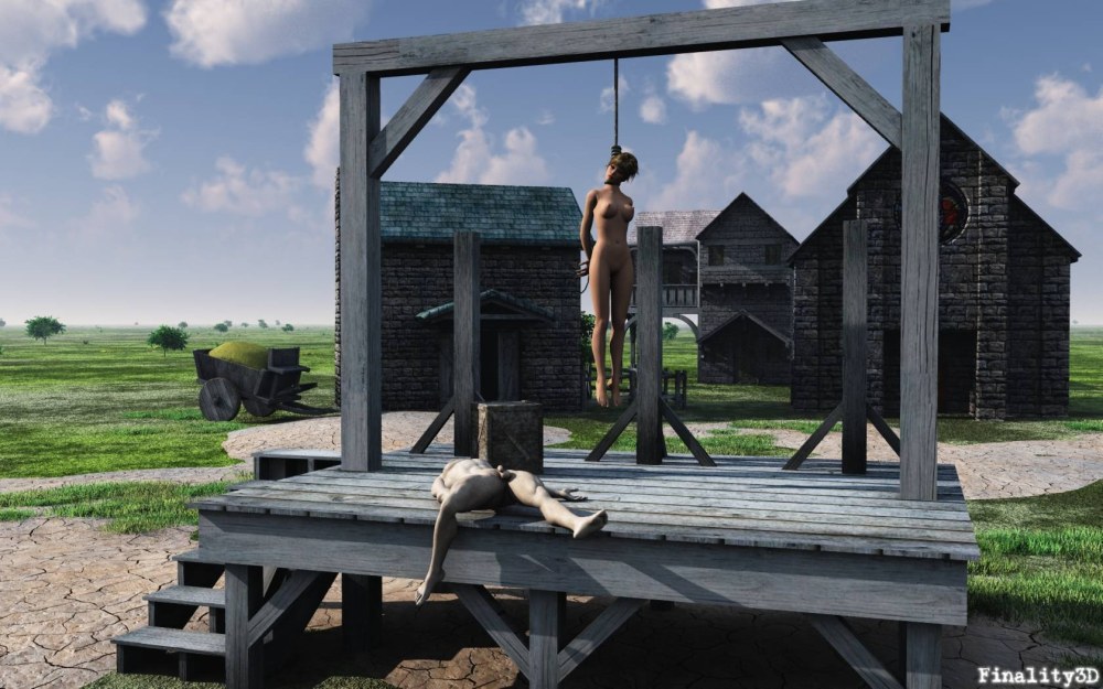 Голые мужики на эшафоте