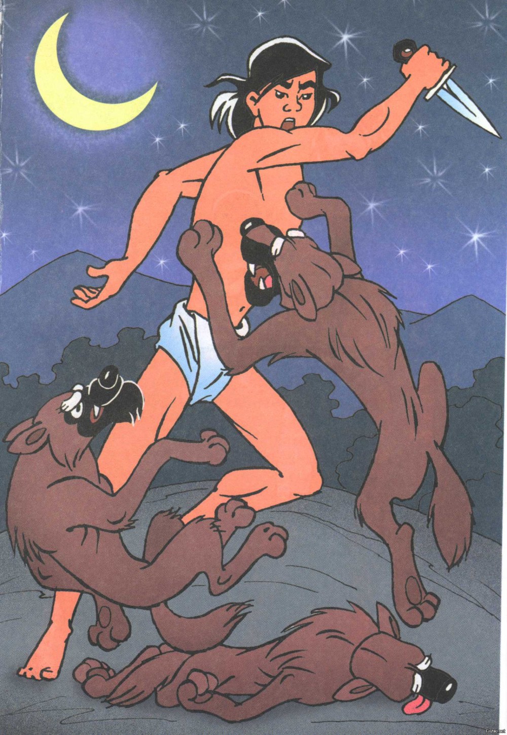 Голые персонажи Маугли дикой планеты