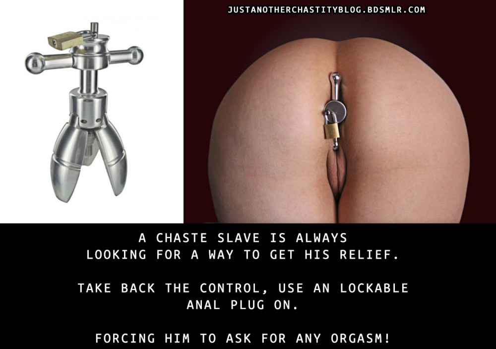 Бдсм, анальная пробка, замок