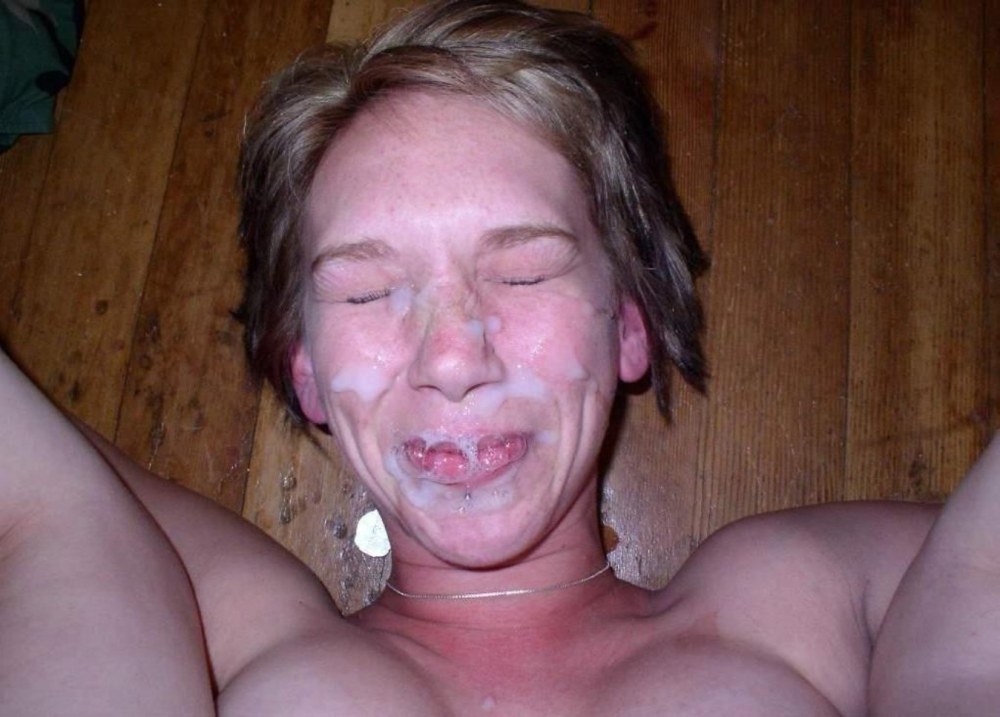 Кончил страшной на лицо