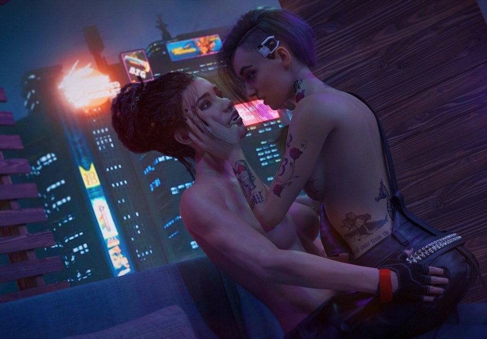 Джуди Альварес Cyberpunk 2077 lesbian