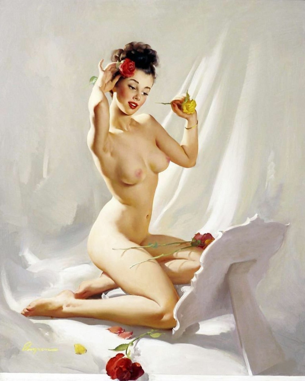 Художник Gil Elvgren ню