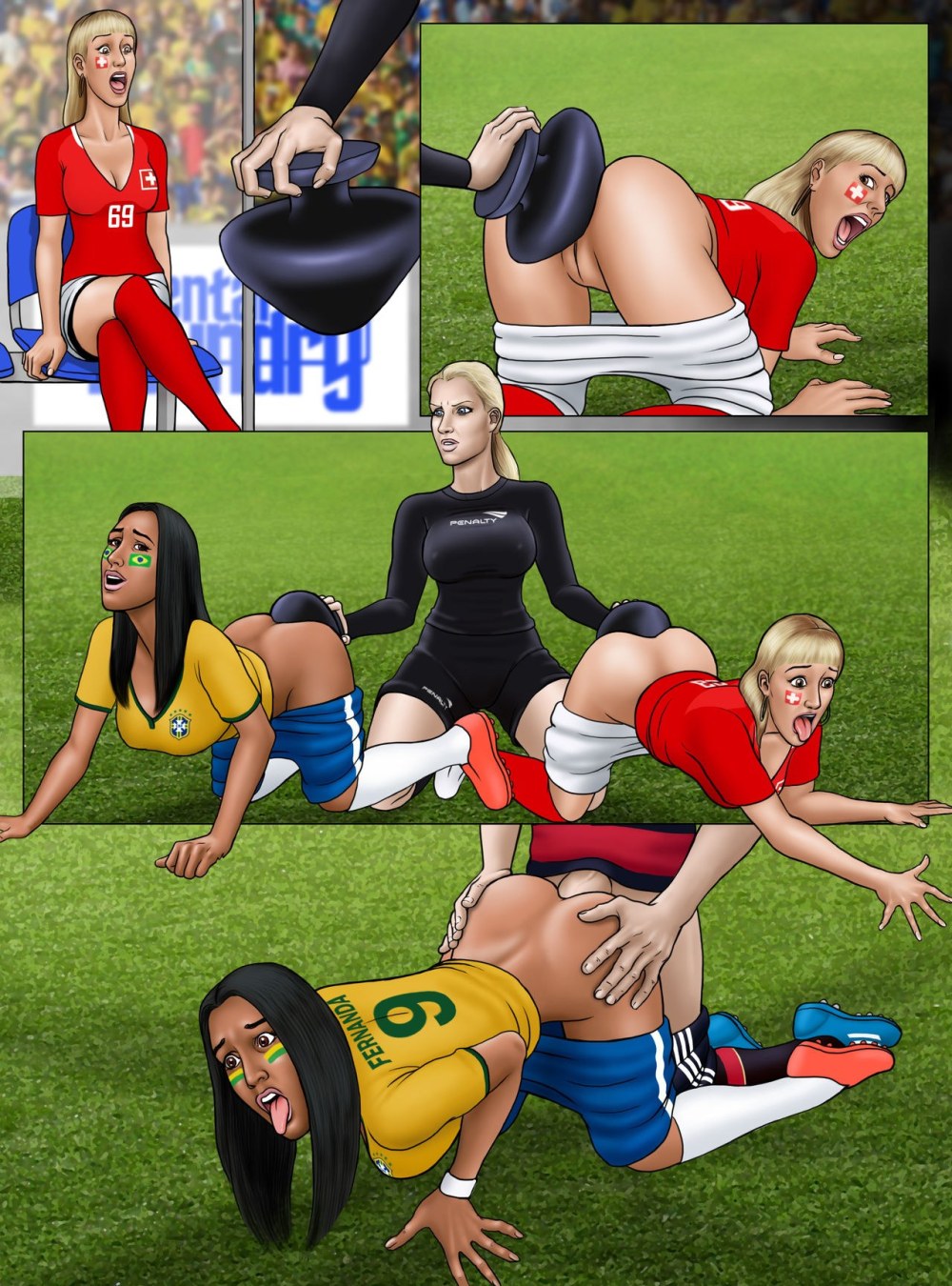 Футбольные хентай комиксы